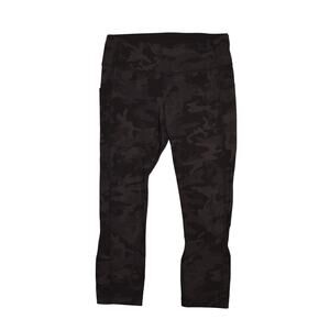 LULULEMON $88 Pace Rival Crop 22" Incognito‎ Camo Gray Black Luxtreme Size 6